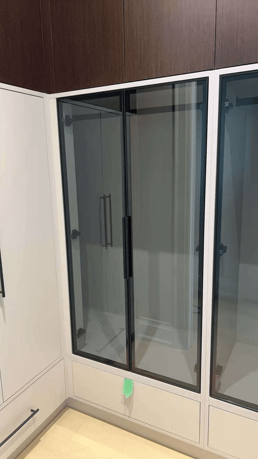Glass Cabinet Corner
