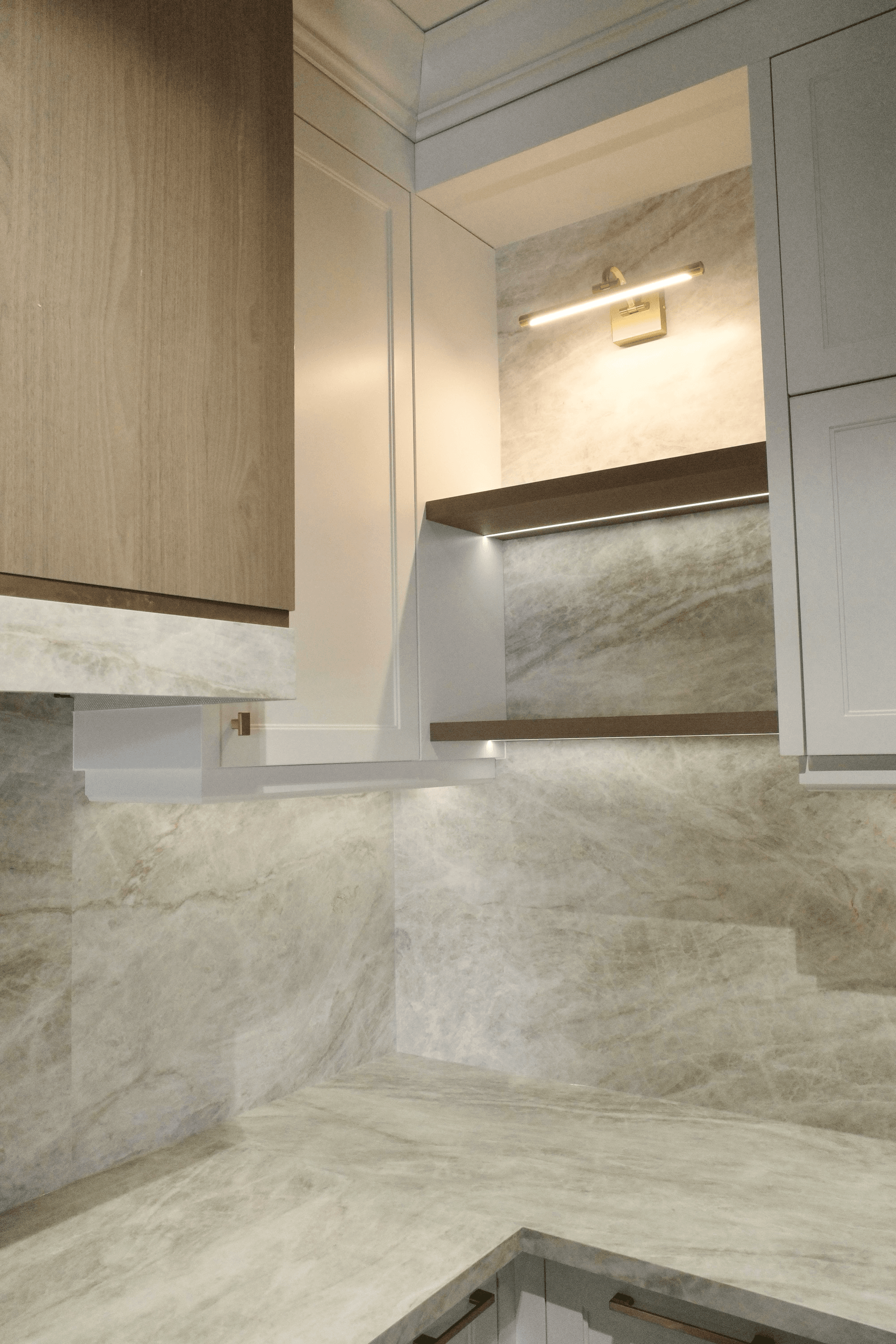 Stone Backsplash Niche