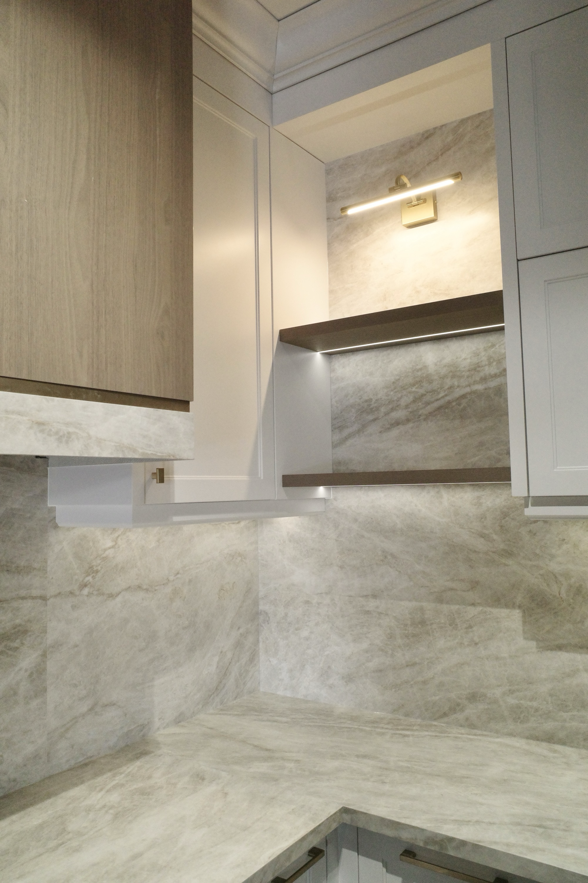 Stone Backsplash Niche